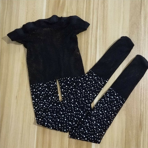 2019 New Kids Baby Girls Rhinestone Fishnet