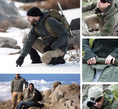 Waterproof Soft Shell Outdoors Military Tactical Jacket Winter Coat