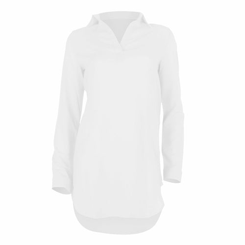 Summer Sexy V Neck Short Beach Dress Chiffon White Mini Loose Casual T