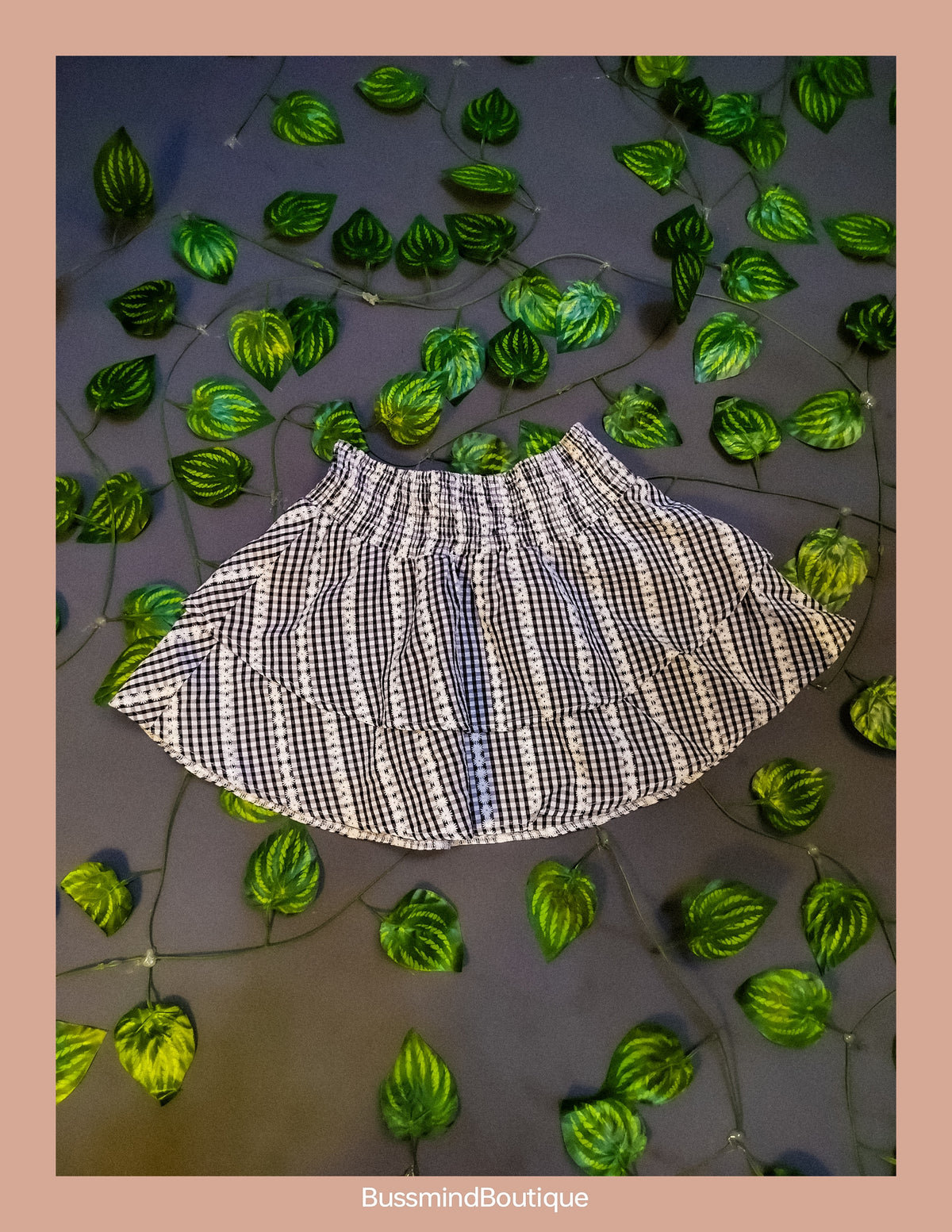 Girls layered flayed skirt